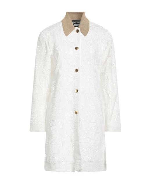 Boutique Moschino White Overcoat