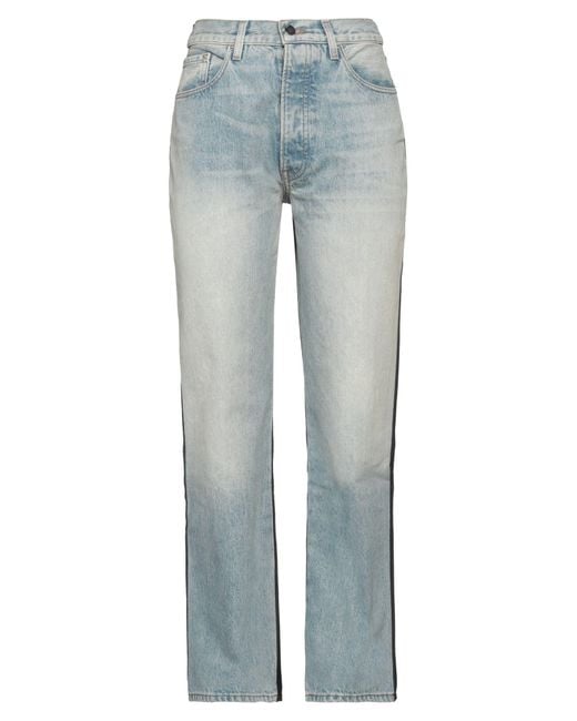 Amiri Blue Jeans Cotton, Cow Leather