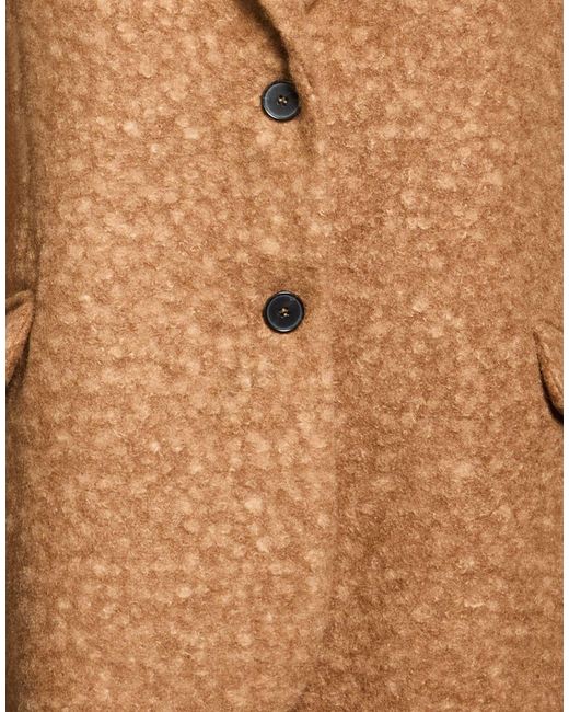 ViCOLO Brown Camel Coat Polyester