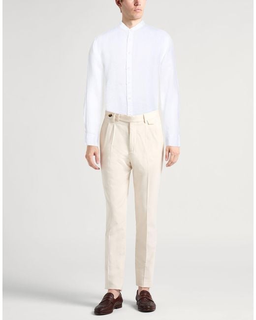 120% Lino White Shirt for men
