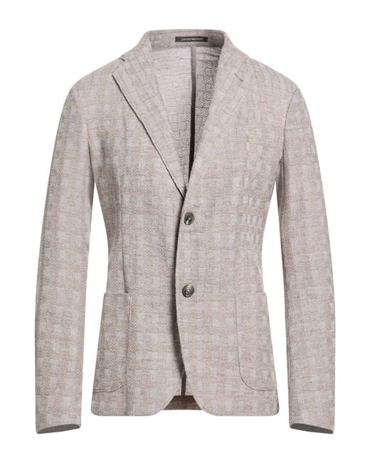 Emporio Armani Gray Blazer for men