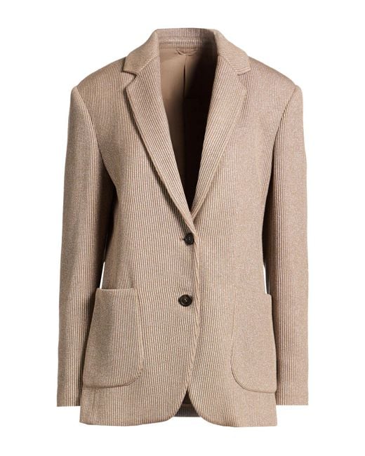 Brunello Cucinelli Natural Blazers