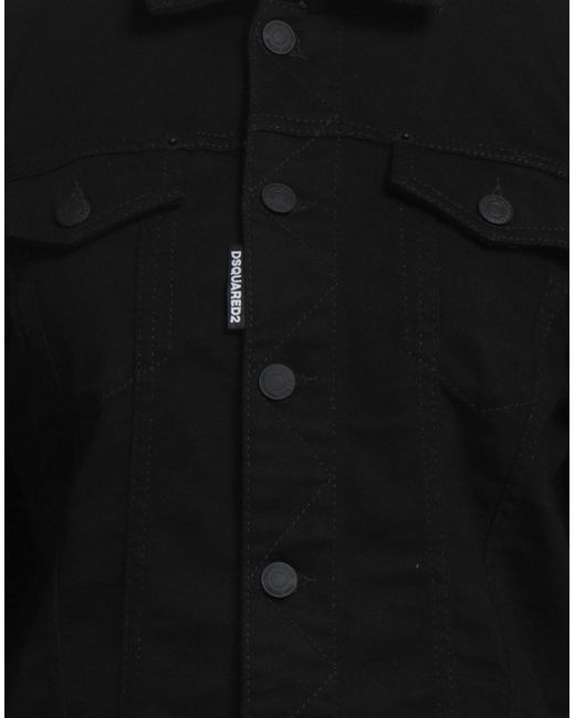 DSquared² Black Denim Outerwear