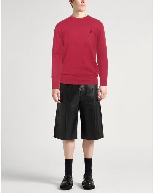 Pullover U.S. POLO ASSN. de hombre de color Red