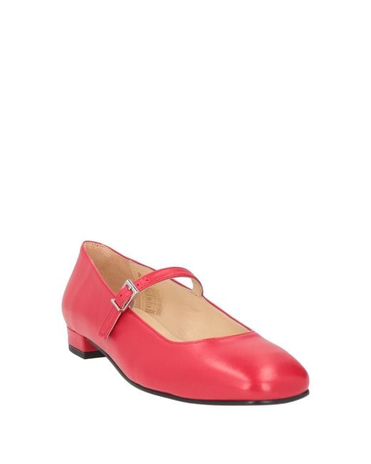 Alohas Pink Ballet Flats Leather