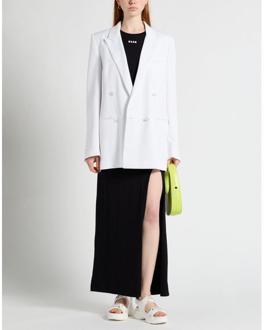 MSGM White Blazer