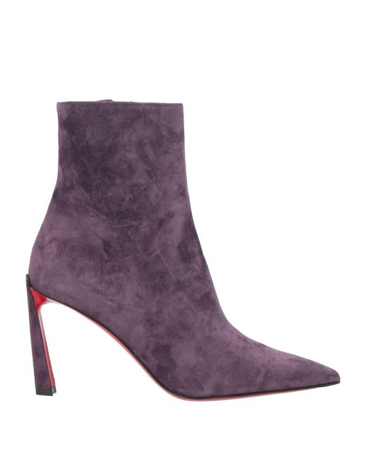 Christian Louboutin Purple Ankle Boots