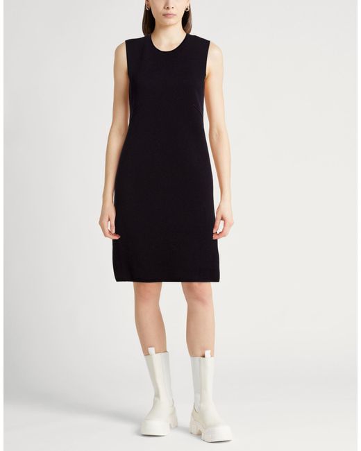 Daniele Fiesoli Black Collezione N_01 Mini Dress Merino Wool, Polyamide, Elastane