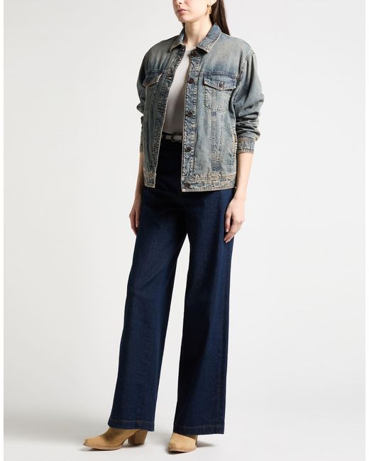 Moorer Gray Denim Outerwear Cotton