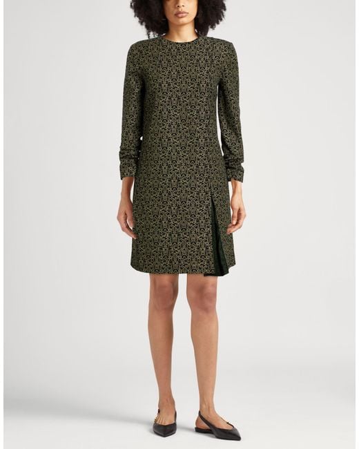 Iceberg Green Mini Dress Cotton, Polyamide, Polyester, Elastane