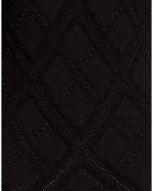 Burberry Black Midi Dress Wool, Polyamide, Polyester, Elastane