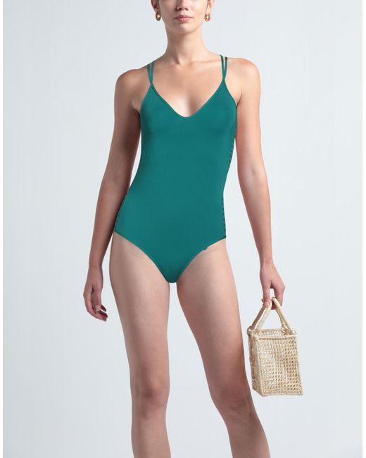Jets by Jessika Allen Green One-piece Swimsuit