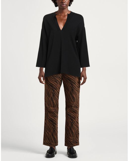 Alpha Studio Black Sweaters