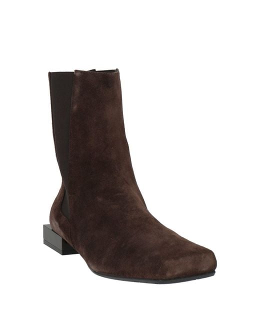 Bottines Ras en coloris Brown
