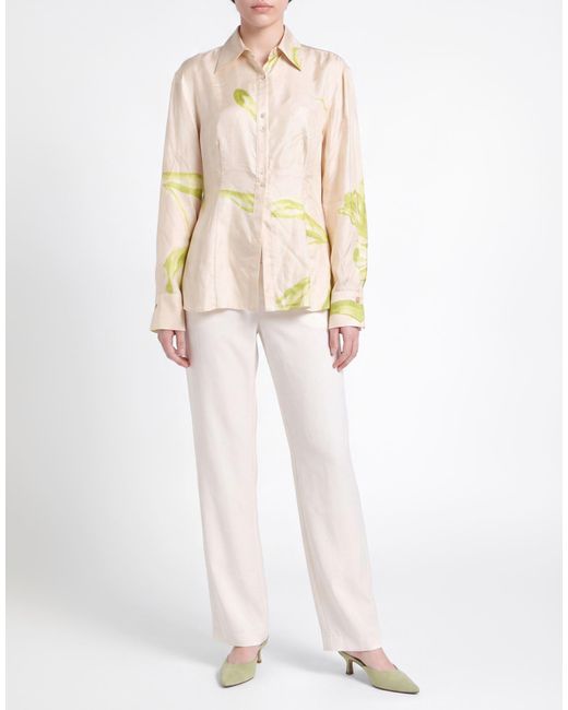 Erika Cavallini Semi Couture Natural Shirt Silk