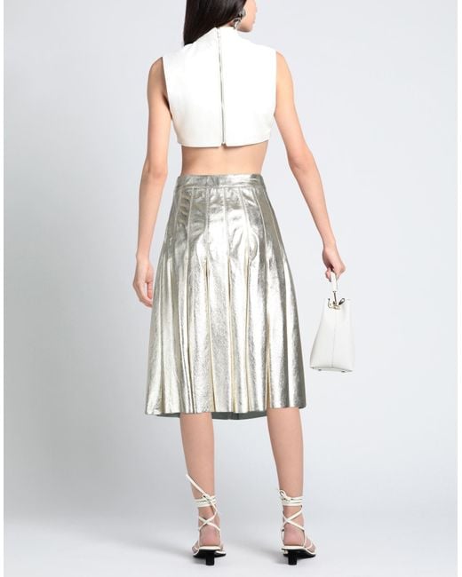 Golden Goose Deluxe Brand White Midi Skirt