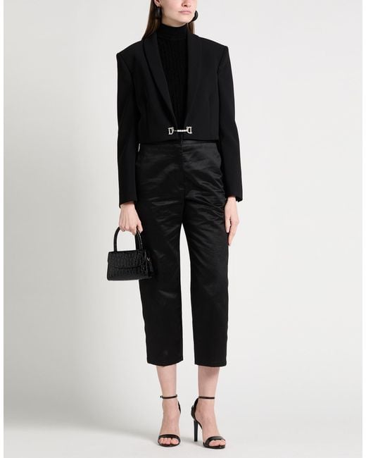 DSquared² Black Blazer Polyester, Elastane, Glass, Plastic