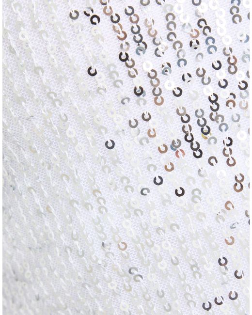 Alessandra Gallo White Top Polyester, Elastane