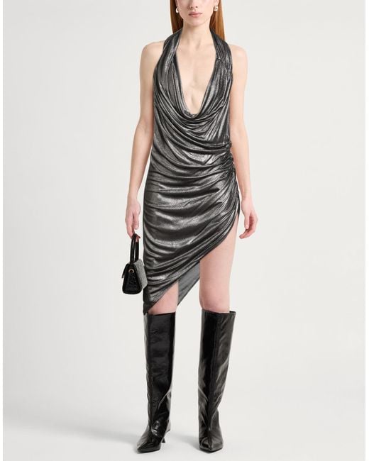 Atlein Gray Midi-Kleid