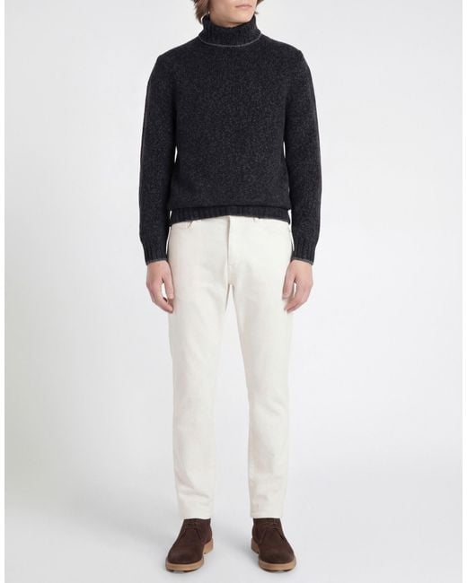 Gran Sasso Black Turtlenecks for men