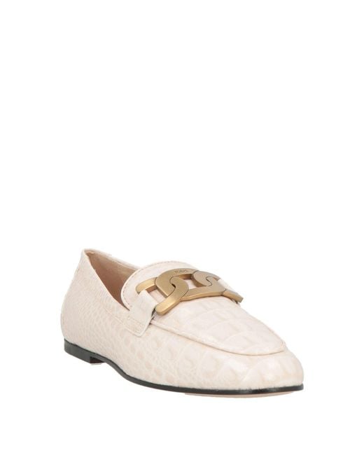 Tod's White Loafers