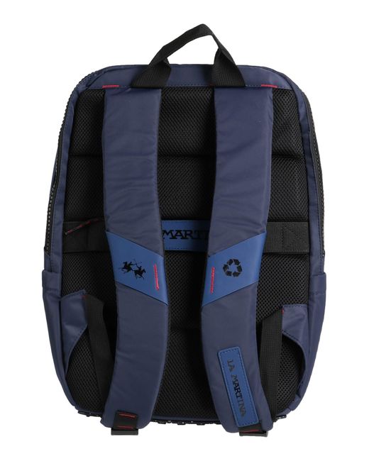 La Martina Blue Backpack for men