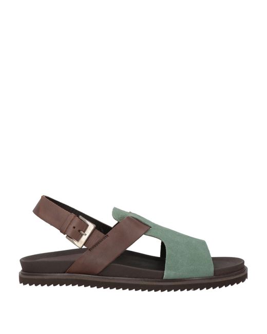 Fabi Green Sandals Leather for men