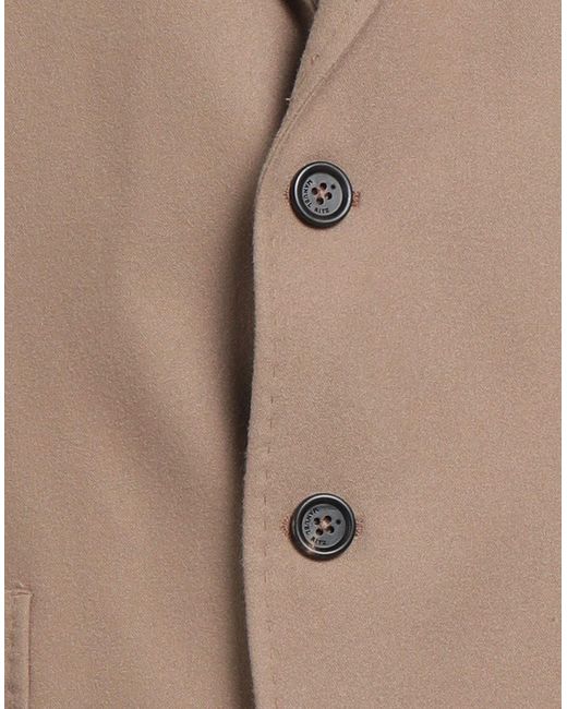 Manuel Ritz Brown Camel Blazer Polyester, Viscose, Elastane for men