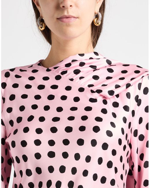 MSGM Red Maxi Dress Viscose