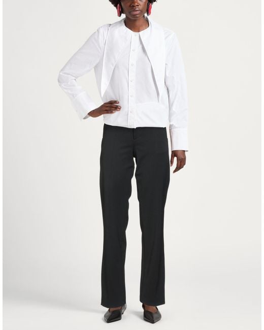 Department 5 Black Pants Polyester, Virgin Wool, Elastane