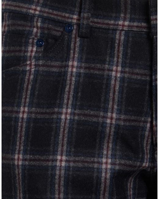 Etro Blue Midnight Pants Wool, Polyamide, Elastane for men
