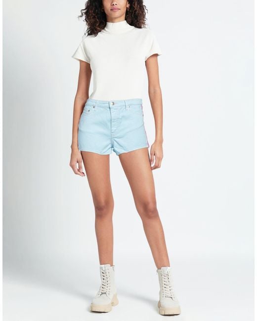 Chiara Ferragni Blue Denim Shorts