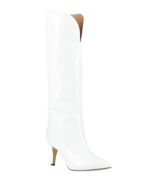 Isabel Marant White Boot Leather