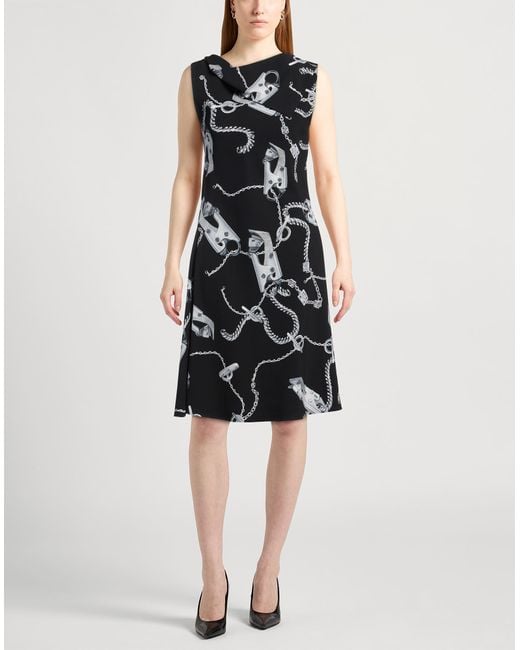 Burberry Black Midi Dress Viscose