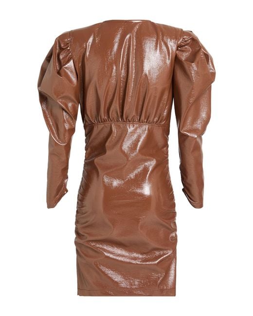 MARSĒM Brown Mini Dress Polyester, Elastane