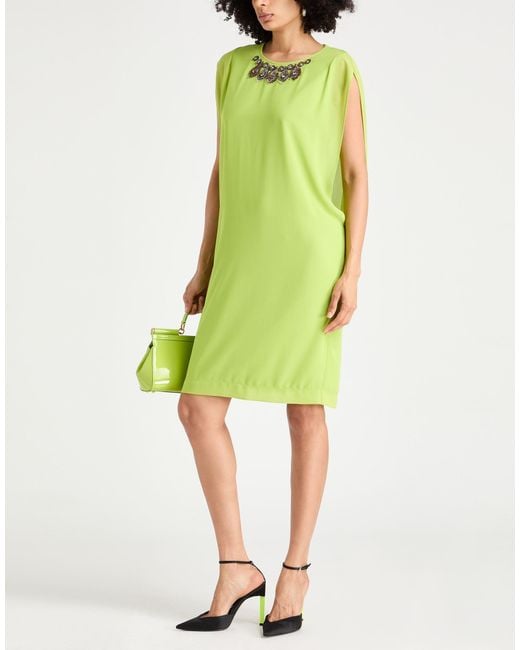 Clips Green Midi Dress