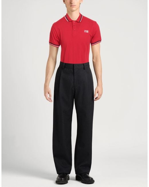 Roberto Cavalli Red Polo Shirt Cotton for men