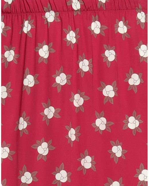 Laura Urbinati Red Midi Skirt