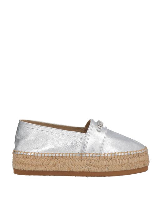Moschino White Espadrilles Leather