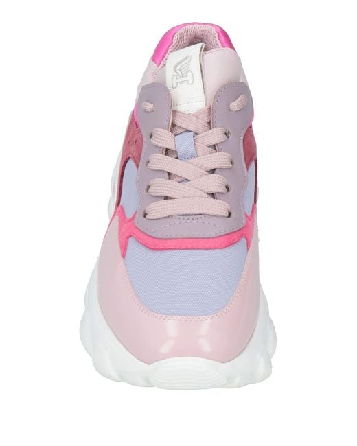 Hogan Pink #Specialmadeupcycled Limited Edition Sneakers Leather, Textile Fibers