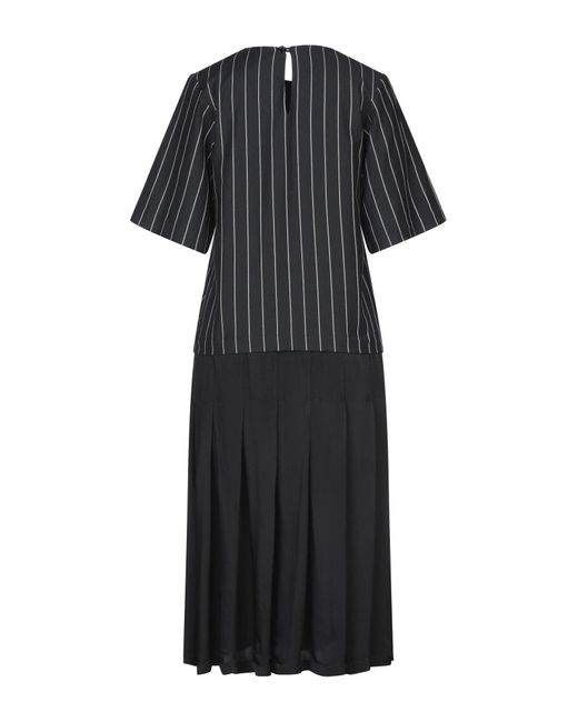 Alysi Black Midi Dress