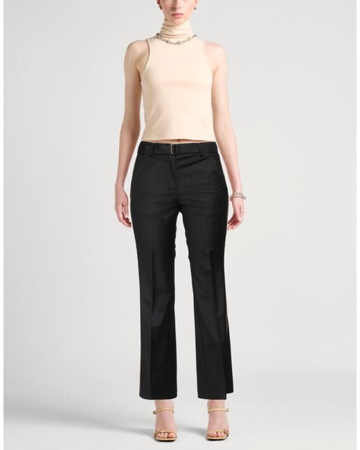 Sacai Black Pants Wool, Polyester