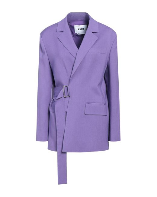MSGM Purple Blazer