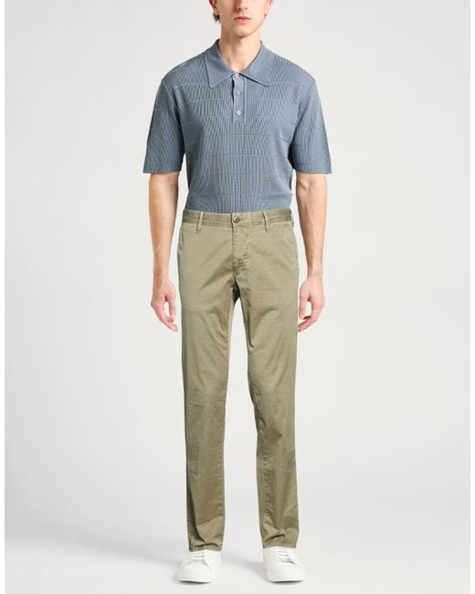 Incotex Green Slacks By Slowear Pants Cotton, Elastane for men