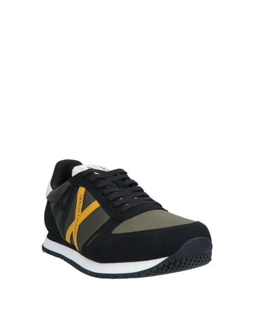 ARMANI EXCHANGE Black Sneakers for men