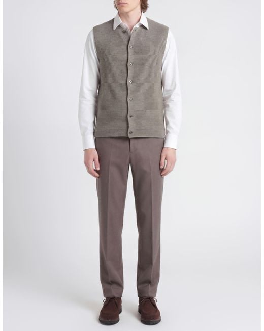 Rier Gray Cardigan Virgin Wool for men