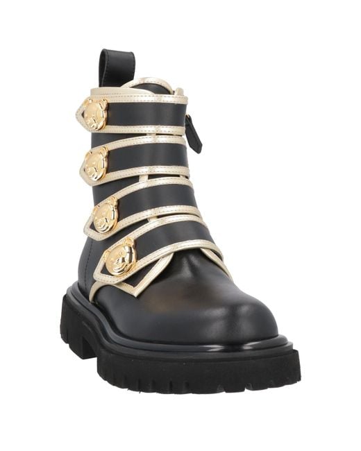 Moschino Black Ankle Boots