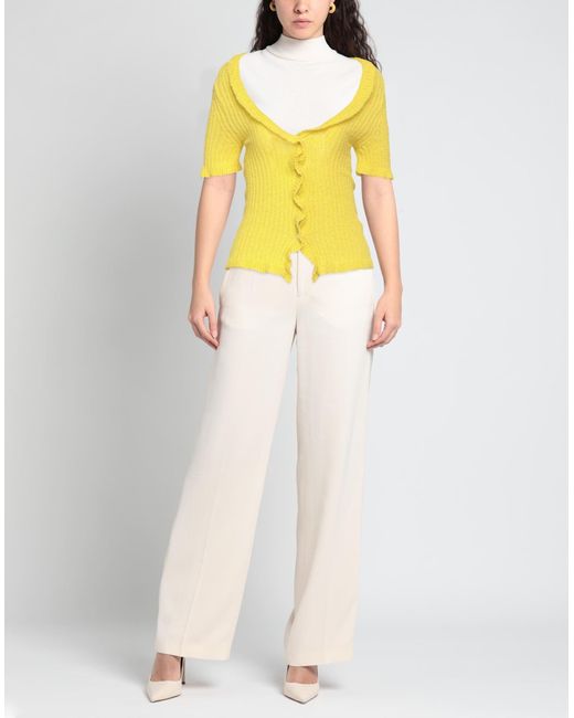Semicouture Yellow Cardigan