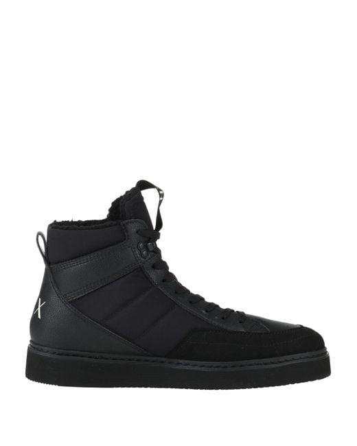 ARMANI EXCHANGE Black Trainers for men