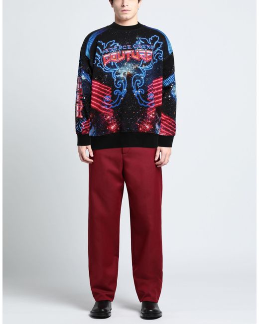 Versace Jeans Couture Blue Sweatshirt Cotton, Elastane for men